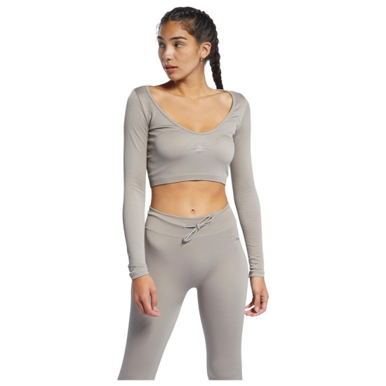 Reebok Γυναικεία μακρυμάνικη μπλούζα Crop Reebok Γυναικεία μακρυμάνικη μπλούζα Crop